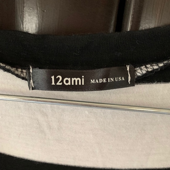 12 Ami V-Neck Pocket Short Sleeve Loose Maxi Dress - Picture 8 of 8